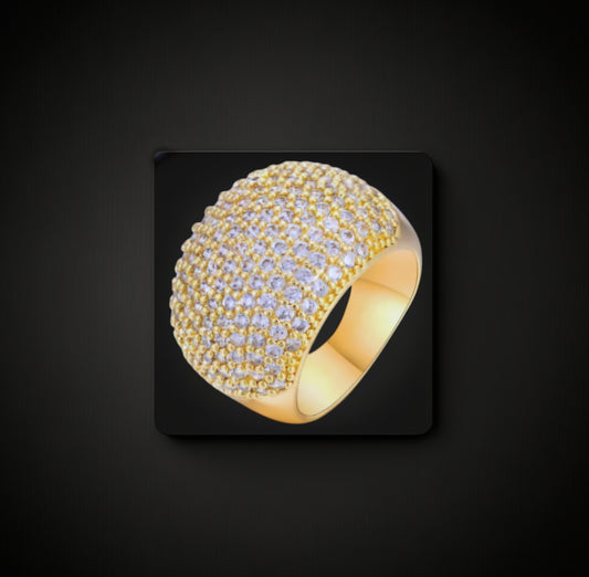 18K Gold Plated Sparkling Ring