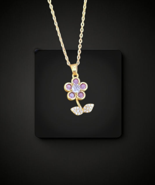 Gold Flower Necklace