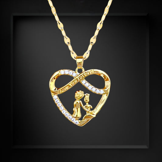 Forever Couple Gold Necklace