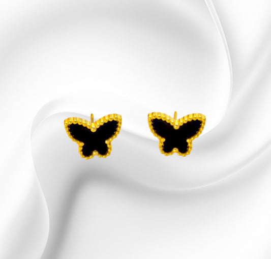 Gold Plated Butterfly Earrings