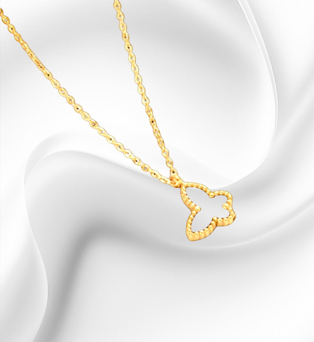 Gold Plated Butterfly Necklace