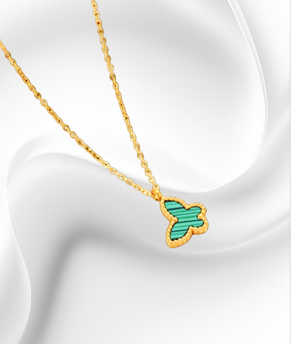 Gold Plated Butterfly Necklace