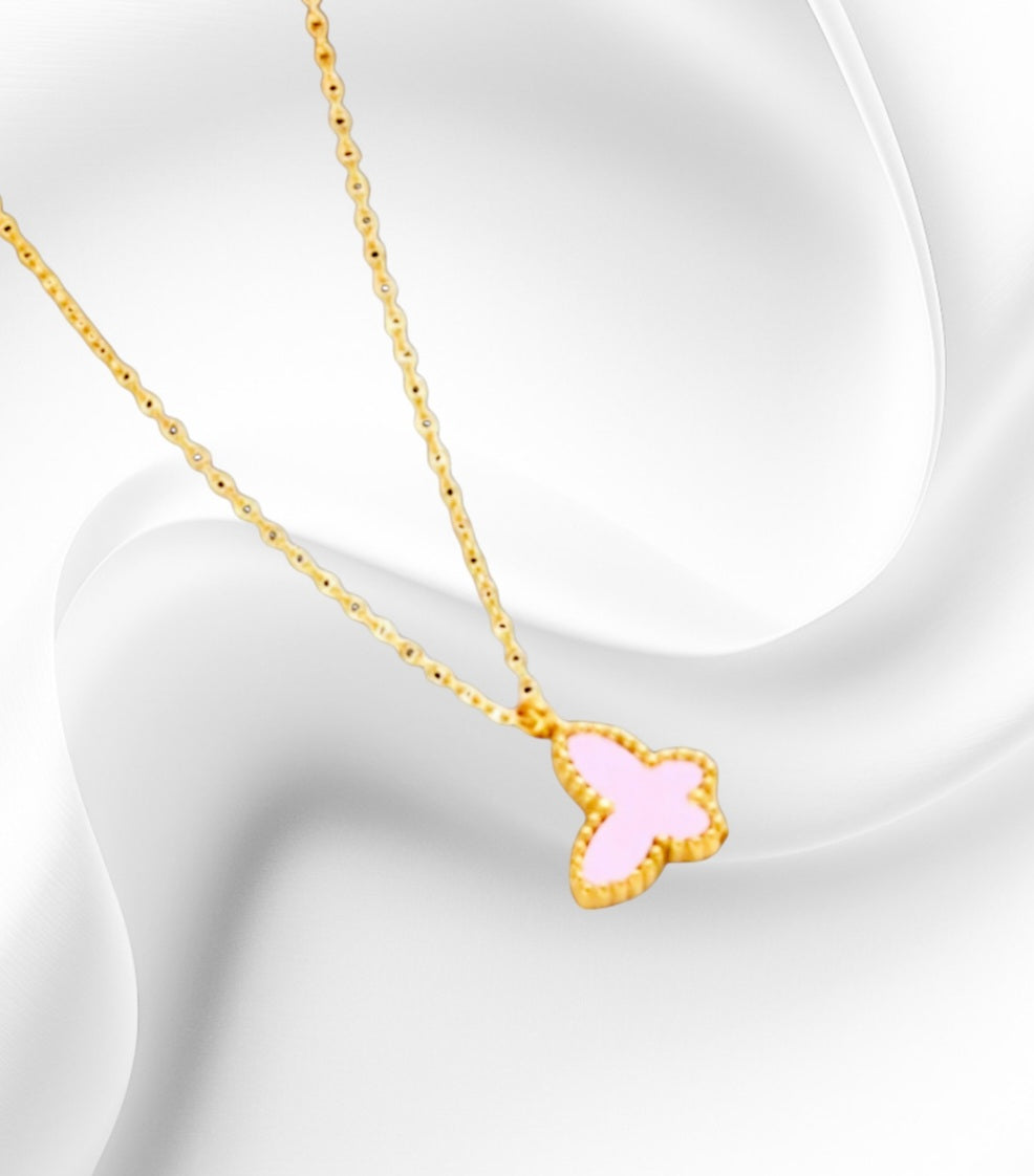 Gold Plated Butterfly Necklace